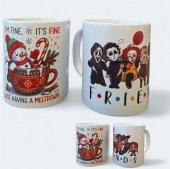 Set doua cani ceramica Halloween